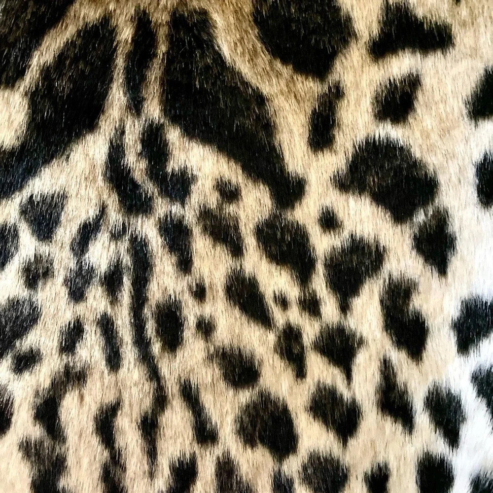 NWOT Donna Salyers Fabulous Fur 3/4 Sleeve Faux Fur Leopard Jacket - Picture 3 of 6